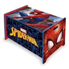 Dětský dřevěný nábytek 2v1 SPIDERMAN Lavice/Box na hračky, SM14179