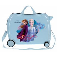 Joummabags Dětský cestovní kufr na kolečkách / odrážedlo DISNEY FROZEN Blue, 34L, 4019821