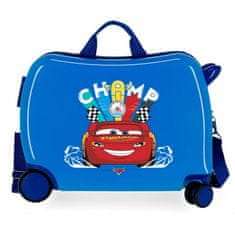 Joummabags Dětský cestovní kufr na kolečkách / odrážedlo DISNEY CARS Blue, 2049823
