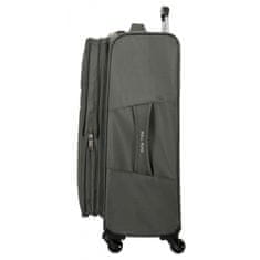 Joummabags Textilní cestovní kufr ROLL ROAD ROYCE Grey / Šedý, 66x43x26cm, 64L, 5019222 (medium)