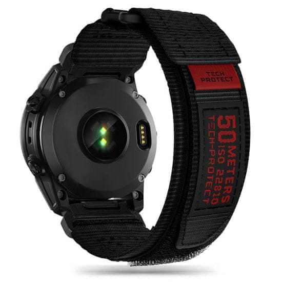 Tech-protect Scout řemínek na Garmin Fenix 3 / 5x / 6x / 6x Pro / 7x, black