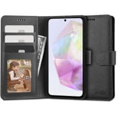 Tech-protect Wallet knížkové pouzdro na Samsung Galaxy A35 5G, černé