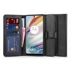 Tech-protect Wallet knížkové pouzdro na Motorola Moto G60, černé