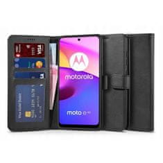 Tech-protect Wallet knížkové pouzdro na Motorola Moto E20 / E30 / E40, černé