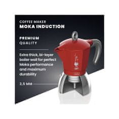 Bialetti Bialetti New Moka Indukce červená 4 porce