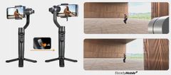 Hohem GIMBAL 3-os. Stabilizátor Hohem iSteady Mobile+ KIT pro telefon + LED lampa