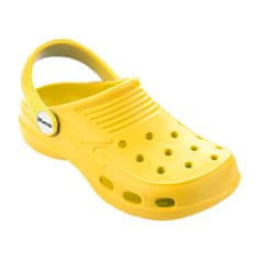 3Kamido CROCO chlapecké pantofle, dívčí pantofle, dětské pantofle, dřeváky, pantofle do bazénu, ve velikostech 24 - 36 EU, různé barvy, žlutá, 24