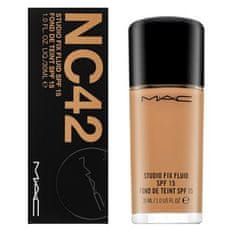 MAC Studio Fix Fluid Foundation SPF15 NC42 dlouhotrvající make-up pro sjednocenou a rozjasněnou pleť 30 ml