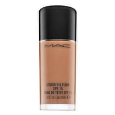 MAC Studio Fix Fluid Foundation SPF15 NC55 dlouhotrvající make-up pro sjednocenou a rozjasněnou pleť 30 ml