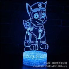 shumee 3D LED noční lampa "Dog" Hologram + dálkové ovládání