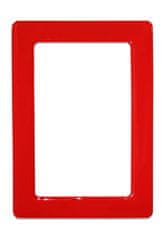 shumee Magnetický samolepící rámeček, rozměr 13,0x8,1cm - červený