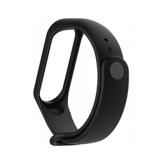 shumee Silikonový pásek pro Xiaomi Mi Band 3/ Xiaomi Mi Band 4 - černý