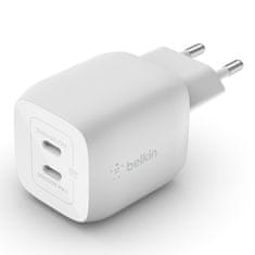 Belkin Nástěnná nabíječka, 45W, 2x USB-C GaN PPS pro iPhone 15/Pro/Plus/Max