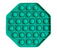 shumee Antistresová senzorická hračka PopIt ve tvaru osmiúhelníku - zelená