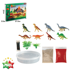 shumee 3D dinosauří scéna DIY