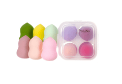 shumee Beauty Blender Box - Sada 4 BLING houbiček na make-up s pouzdrem, typ II