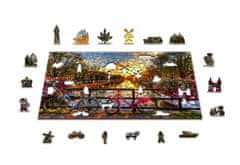 shumee Dřevěné puzzle s figurkami - Kola v Amsterdamu, velikost XL, 600 dílků