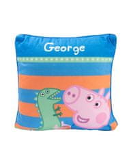 shumee Polštář Peppa Pig - George, 30x30 cm LICENCOVANÝ, ORIGINÁLNÍ PRODUKT