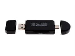 Verk 06258 Čtečka karet OTG 5 v 1, TF/SD, USB, Micro USB, USB-C