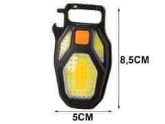 Verk 08370 Svítilna LED COB na klíče s otvírákem, magnet