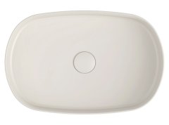 ISVEA INFINITY OVAL keramické umyvadlo na desku, 55x36cm, ivory 10NF65055-2K - Isvea