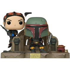 Funko Funko Pop! Television Moments: Star Wars The Mandalorian - Boba Fett and Fennec on Throne