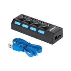 QUER USB 3.0 HUB 4 porty - pasivní KOM0940