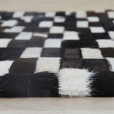 KONDELA Luxusní koberec pravá kůže 69x140 KŮŽE TYP 6