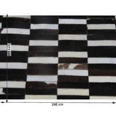 KONDELA Luxusní koberec, pravá kůže, 171x240, TYP 6 58 x 171 x 83 cm