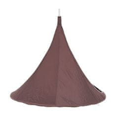 KONDELA Závěsné houpací křeslo šedohnědá TAUPE KLORIN NEW TYP 2 BIG SIZE CACOON HAMMOCK