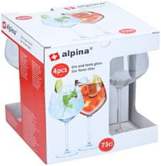 Alpina Sklenice na koktejly 730 ml sada 4 ks