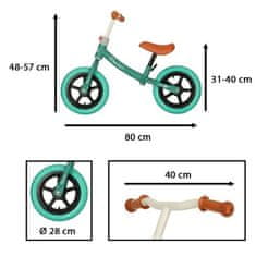 KIK KX4544_1 Dětské balanční kolo Trike Fix Balance tyrkysové