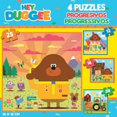 Educa Puzzle Hey Duggee 4v1 (12,16,20,25 dílků)