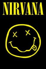 CurePink Plakát Nirvana: Smiley (61 x 91,5 cm)