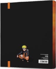 CurePink Kroužkový pořadač se spojovací svorkou Naruto Shippuden: Boj (28 x 32 x 4 cm)