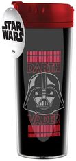 CurePink Slim cestovní hrnek Star Wars|Hvězdné války: Darth Vader (objem 450 ml)