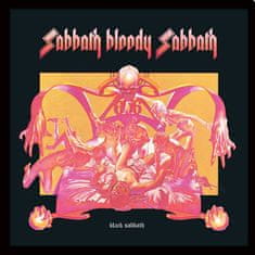 CurePink Plakát v rámu Black Sabbath: Bloody Sabbath (31,5 x 31,5 cm)