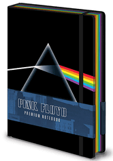 CurePink Poznánkový blok A5 Pink Floyd: Dark Side Of The Moon (14,8 x 21 cm)