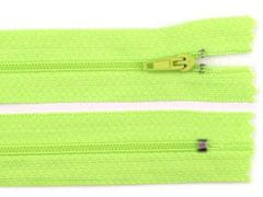 Kraftika 1ks lime punch neon spirálový zip šíře 3 mm délka 18 cm