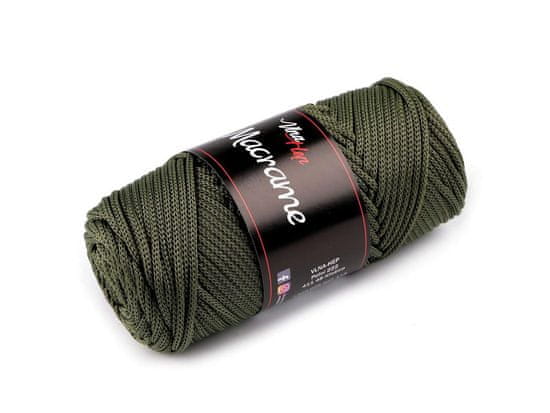 Kraftika 1ks (193-1) zelená pletací příze macrame 100 g, pletací