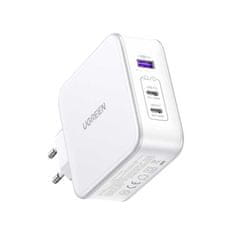 Ugreen GaN Nexode CD289 USB-A/2xUSB-C 140W síťová nabíječka + USB-C - USB-C 1,5m kabel - bílá Ugreen