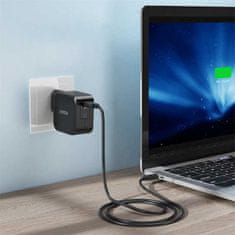 Choetech Rychlonabíječka GaN USB-C 61W 3APD černá Q6006 Choetech