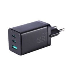 Joyroom GaN 65W USB-A 2x USB-C nabíječka černá + USB-C - USB-C 100W kabel 1,2m TCG01 Joyroom