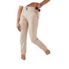 Dstreet Dámské teplákové kalhoty KAROT béžové uy1811 M-L