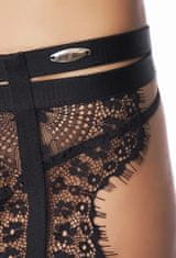 7-Heaven Erotický podvazkový pás Roca garter belt + Ponožky Gatta Calzino Strech, černá, M