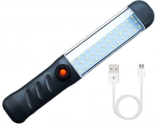 Verk 11405 Multifunkční LED svítilna 48 LED COB USB