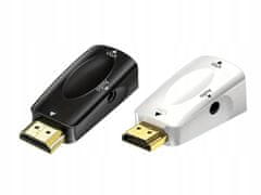 Verk 06305 Konvertor z HDMI na VGA D-SUB audio černý