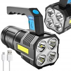 Verk 08379 Taktická LED svítilna XML-T6 COB, 4 LED