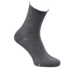 Zdravé Ponožky Zdravé ponožky zdravotní jednobarevné klasické ruličkové ponožky bez gumiček mix šedé 3410324 3pack, 39-42