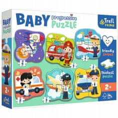 Trefl Puzzle Progresivní Baby 2+ Soutěže a vozidla